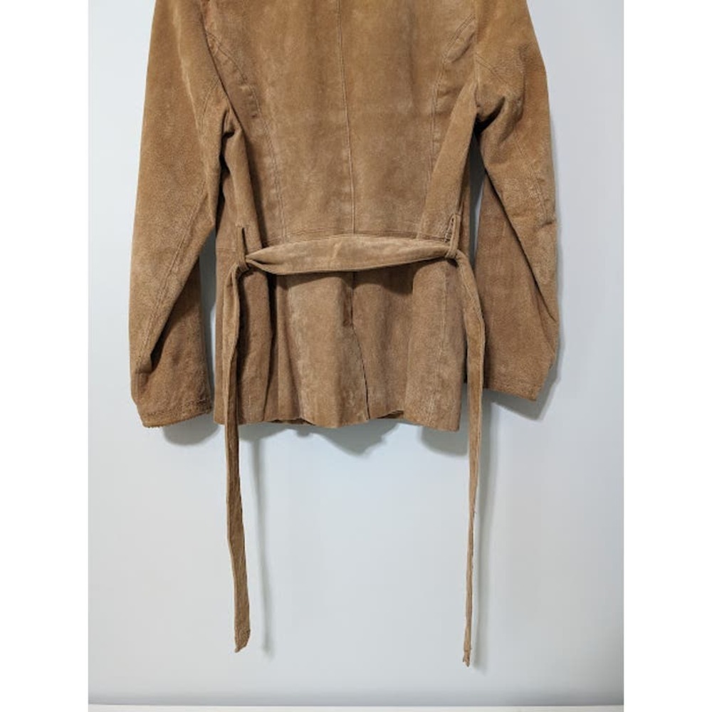 Wilsons Leather Tan Suede Button-Front Jacket - Picture 7 of 12
